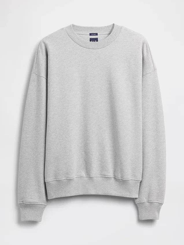 Oversized sweatshirt voor volwassenen van zwaar materiaal
