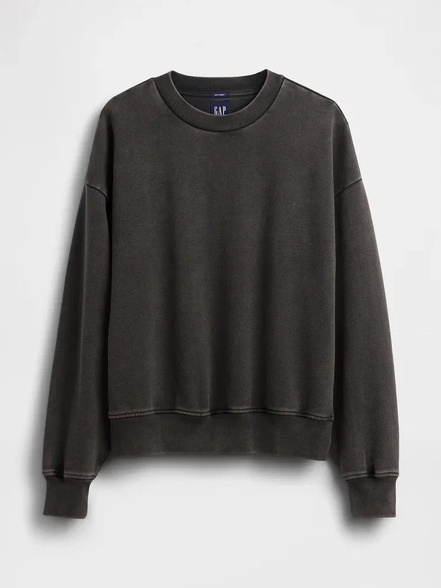 Oversized sweatshirt voor volwassenen van zwaar materiaal