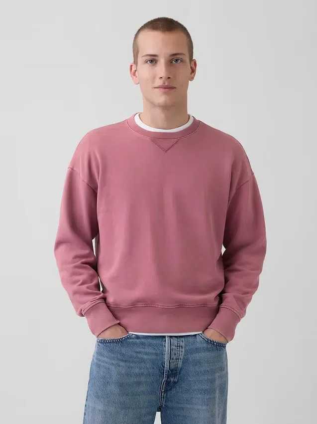 Oversized sweatshirt voor volwassenen van zware French Terry