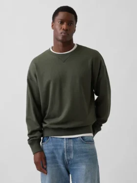 Oversized sweatshirt voor volwassenen van zware French Terry