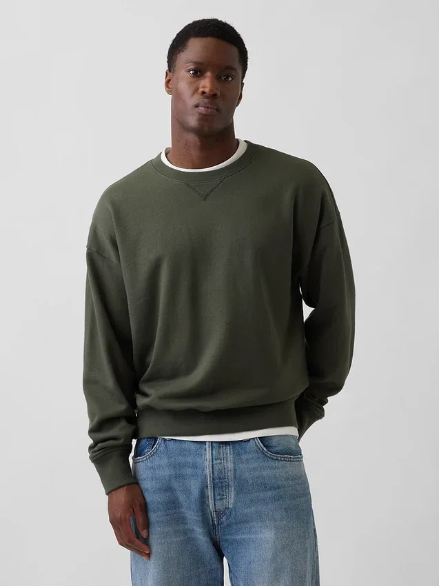 Oversized sweatshirt voor volwassenen van zware French Terry