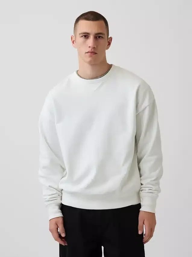 Oversized sweatshirt voor volwassenen van zware French Terry