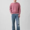 Oversized sweatshirt voor volwassenen van zware French Terry