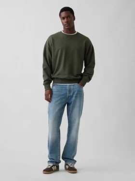 Oversized sweatshirt voor volwassenen van zware French Terry