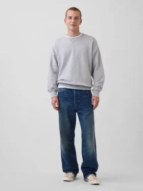 Oversized sweatshirt voor volwassenen van zware French Terry