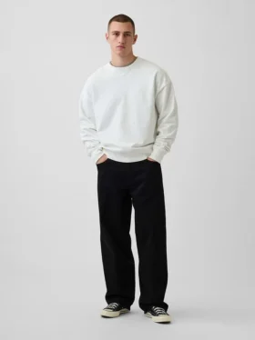 Oversized sweatshirt voor volwassenen van zware French Terry