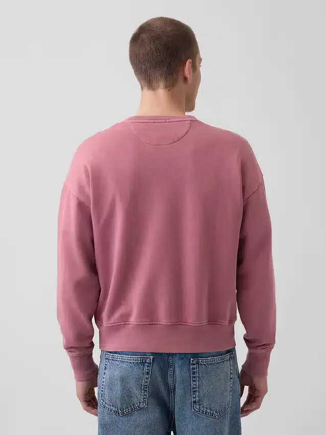 Oversized sweatshirt voor volwassenen van zware French Terry