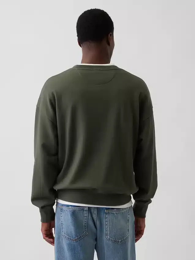Oversized sweatshirt voor volwassenen van zware French Terry