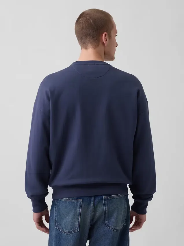 Oversized sweatshirt voor volwassenen van zware French Terry