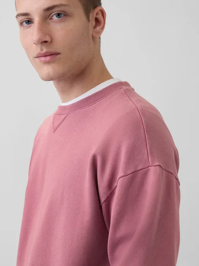 Oversized sweatshirt voor volwassenen van zware French Terry