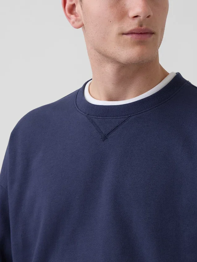 Oversized sweatshirt voor volwassenen van zware French Terry