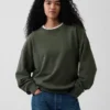 Oversized sweatshirt voor volwassenen van zware French Terry