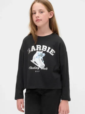 Oversized T-shirt met Barbie-print voor kinderen