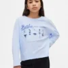 Oversized T-shirt met Barbie-print voor kinderen
