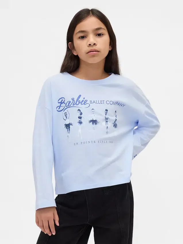 Oversized T-shirt met Barbie-print voor kinderen