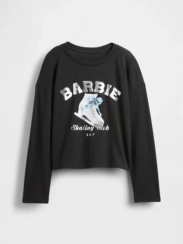 Oversized T-shirt met Barbie-print voor kinderen
