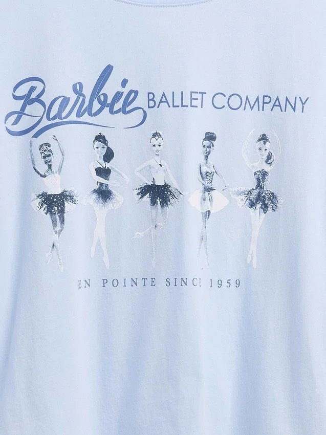 Oversized T-shirt met Barbie-print voor kinderen