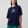 Oversized T-shirt met Brannan Bear-logo