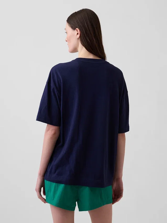 Oversized T-shirt met Brannan Bear-logo