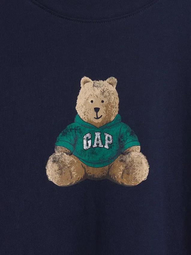 Oversized T-shirt met Brannan Bear-logo
