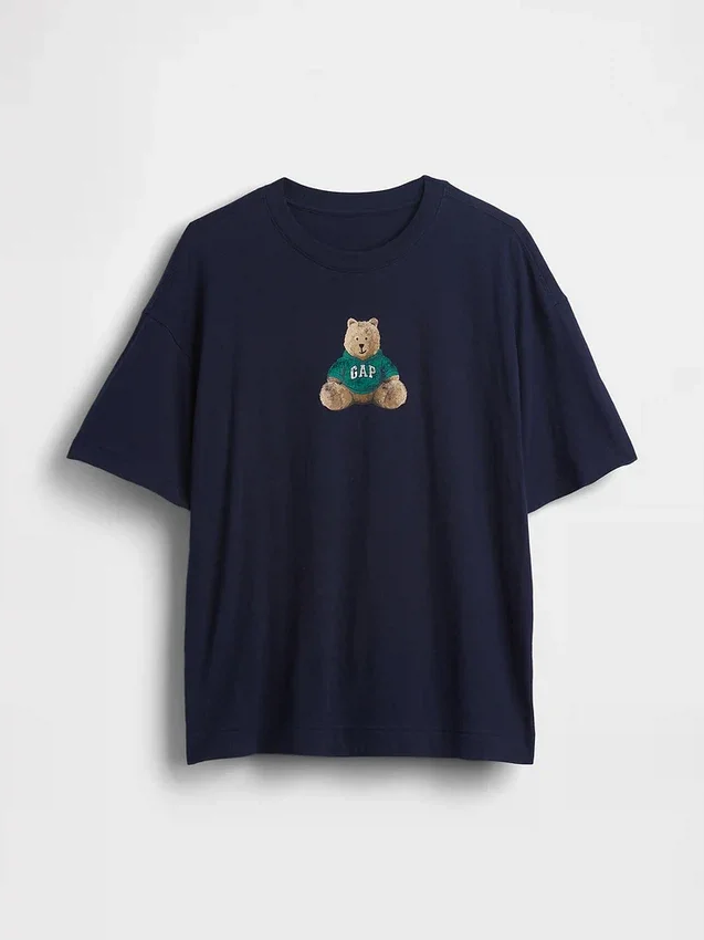 Oversized T-shirt met Brannan Bear-logo