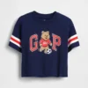 Oversized T-shirt met Brannan Bear-varsity-afbeelding en logo voor Baby & Peuter