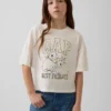 Oversized T-shirt met grafisch logo voor kinderen