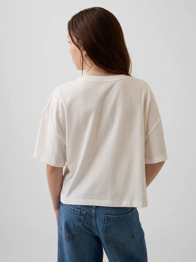 Oversized T-shirt met grafisch logo voor kinderen