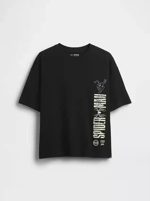 Oversized T-shirt met Marvel-print voor kinderen