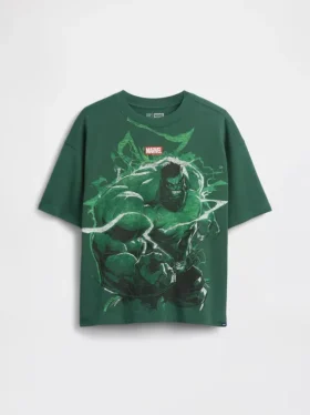 Oversized T-shirt met Marvel-print voor kinderen