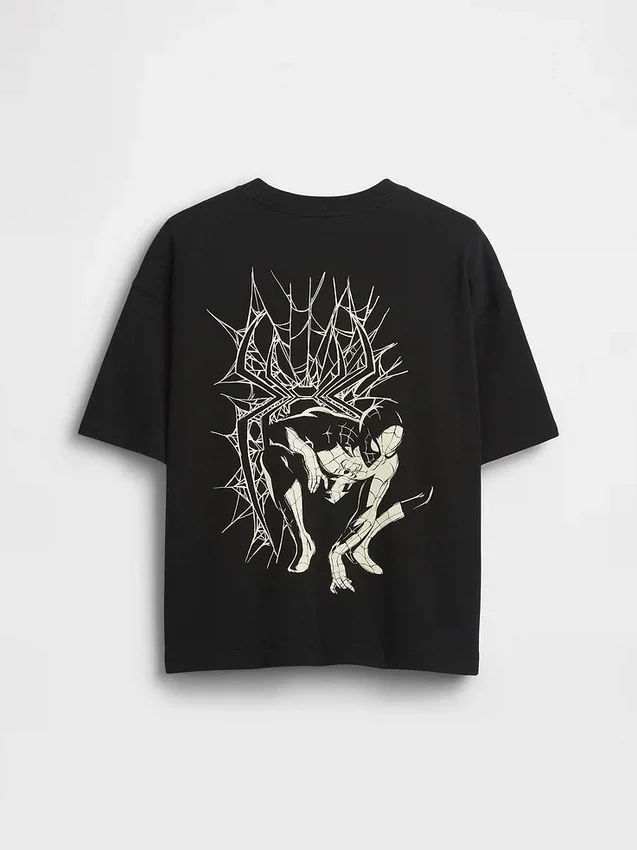 Oversized T-shirt met Marvel-print voor kinderen