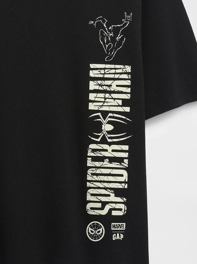 Oversized T-shirt met Marvel-print voor kinderen