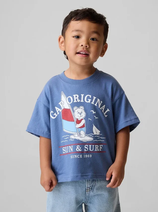 Oversized T-shirt met print voor Baby & Peuter