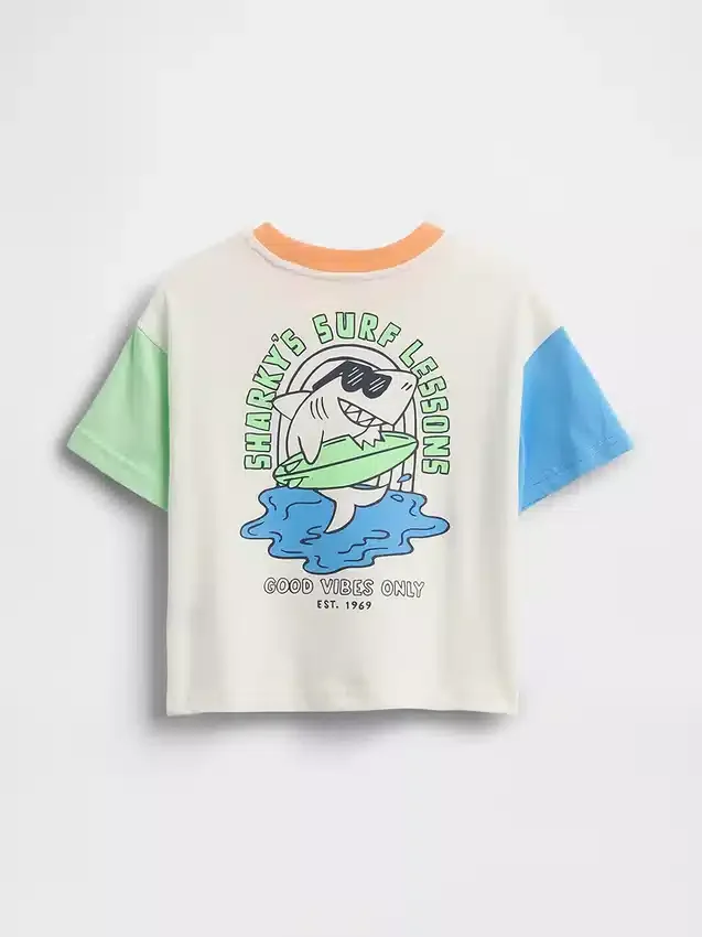 Oversized T-shirt met print voor Baby & Peuter