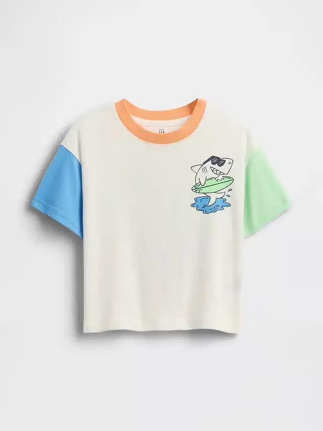 Oversized T-shirt met print voor Baby & Peuter