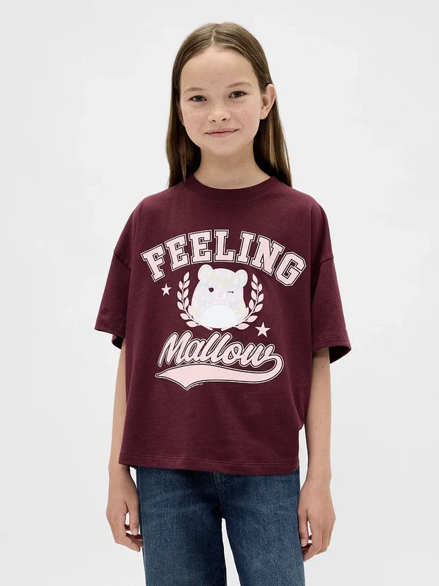 Oversized T-shirt met print voor kinderen