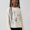 Oversized T-shirt met print voor kinderen