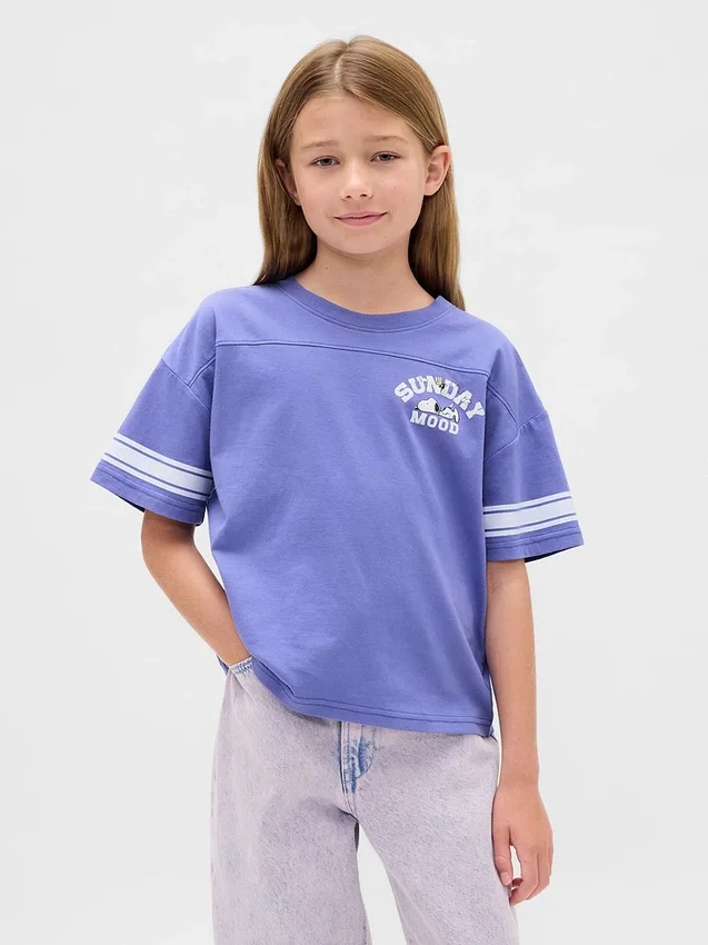 Oversized T-shirt met print voor kinderen