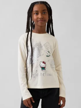 Oversized T-shirt met print voor kinderen