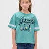 Oversized T-shirt met print voor kinderen
