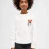 Oversized T-shirt met print voor kinderen
