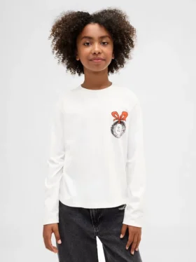 Oversized T-shirt met print voor kinderen