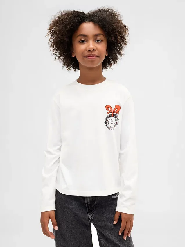 Oversized T-shirt met print voor kinderen