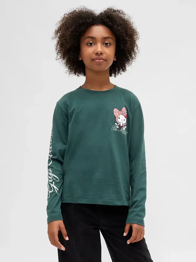 Oversized T-shirt met print voor kinderen