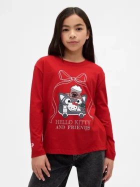 Oversized T-shirt met print voor kinderen
