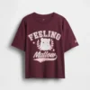 Oversized T-shirt met print voor kinderen