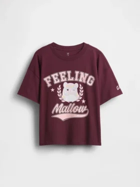 Oversized T-shirt met print voor kinderen