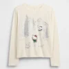 Oversized T-shirt met print voor kinderen