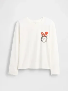Oversized T-shirt met print voor kinderen