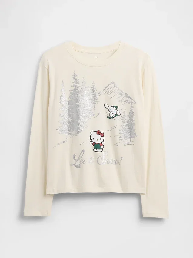 Oversized T-shirt met print voor kinderen